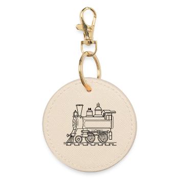 Style de bande dessinée ferroviaire - Porte-clés rond - huître - Devant