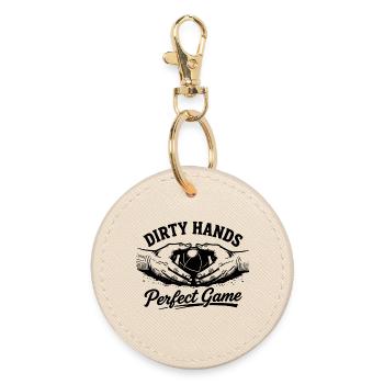 Dirty Hands Parfait Jeu Boule Pétanque Sport - Porte-clés rond - huître - Devant