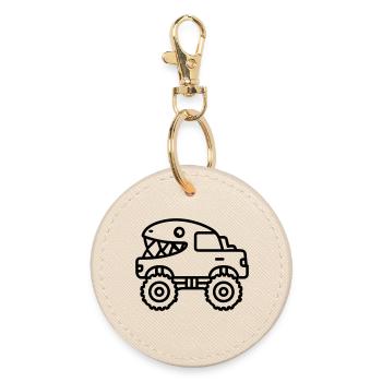 monster truck - Porte-clés rond - huître - Devant