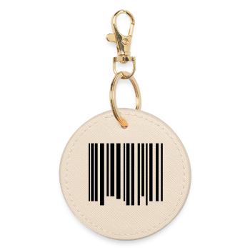 Barcode - Runder Schlüsselanhänger - Auster - Vorne