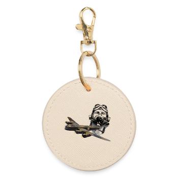 Pilot Lankaster - Porte-clés rond - huître - Devant