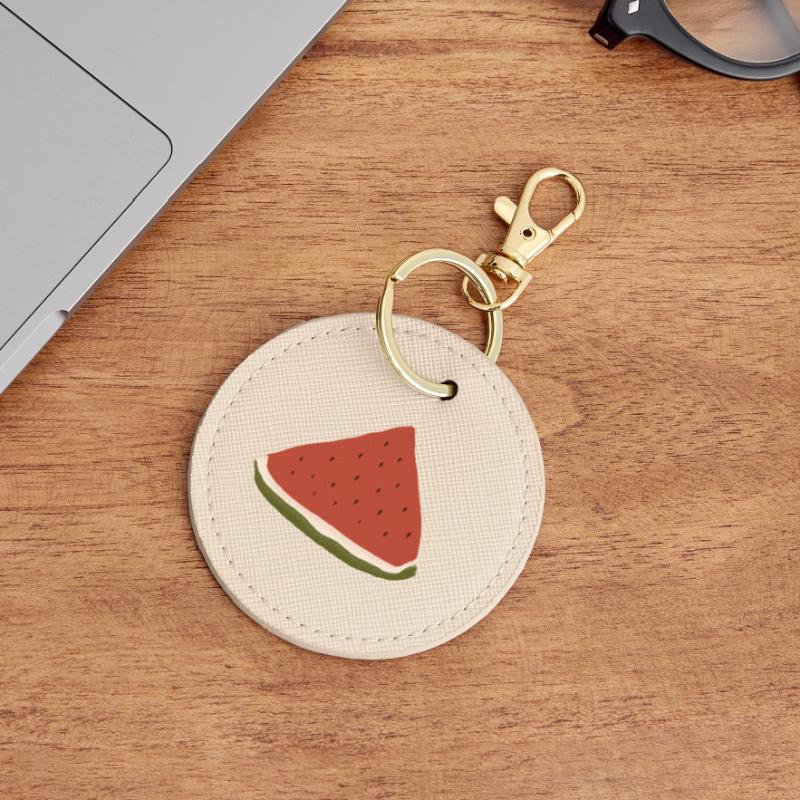 Pastèque, Pastèque, Melon Porte-clés rond
