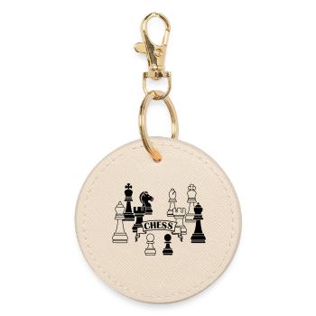 Pièces d’échecs - Porte-clés rond - huître - Devant
