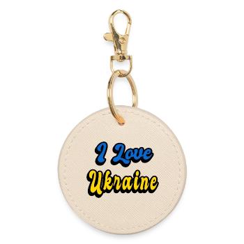 J'adore l'Ukraine - Porte-clés rond - huître - Devant