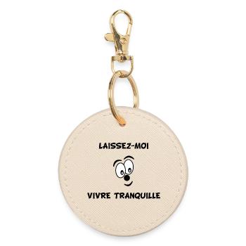 HUMOUR. CITATION. MESSAGE. RETRAITE. ANNIVERSAIRE. - Porte-clés rond - huître - Devant
