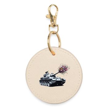 Panzer Bouquet - Round Keyring - oyster - Front