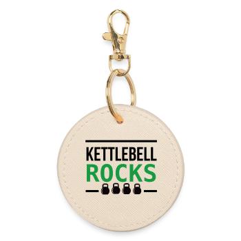 Kettlebell ROCKS 2.0 - Runder Schlüsselanhänger - Auster - Vorne