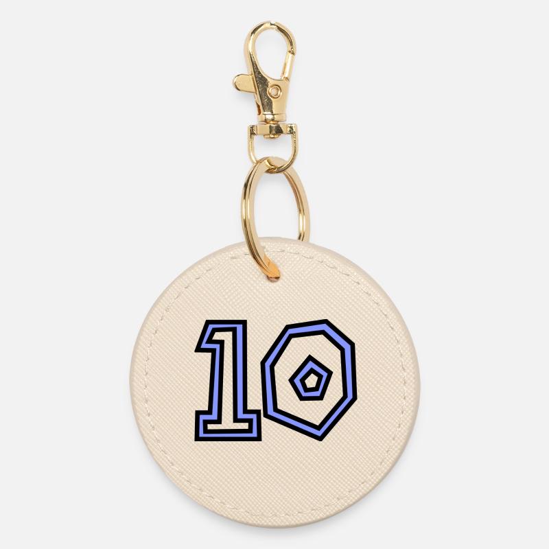 10. 10 ANS. 10e ANNIVERSAIRE. ANNIVERSAIRE 10 ANS. - Porte-clés rond - huître