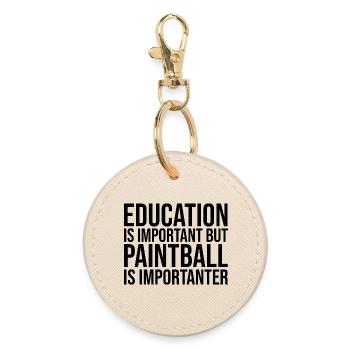 Paintball - Round Keyring - oyster - Front