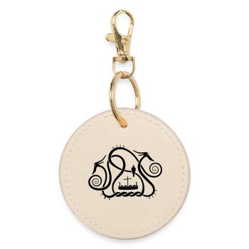 Sea serpents - Round Keyring - oyster - Front