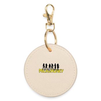 MILK & HONEY - Round Keyring - oyster - Front
