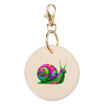 Snail - Round Keyring - oyster - Front