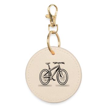 Croquis de bicyclette - Porte-clés rond - huître - Devant