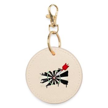 Jeu de fléchettes de style graffiti avec hit - Porte-clés rond - huître - Devant