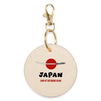 Japan – Land der aufgehenden Klinge - Runder Schlüsselanhänger - Auster - Vorne