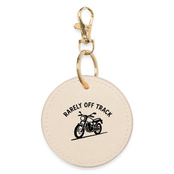 rarely off track motorcycle - Runder Schlüsselanhänger - Auster - Vorne