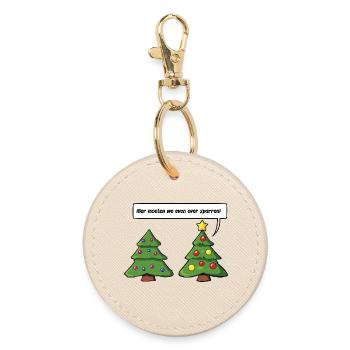 Partenaire d’entraînement pour l’arbre de Noël - Porte-clés rond - huître - Devant