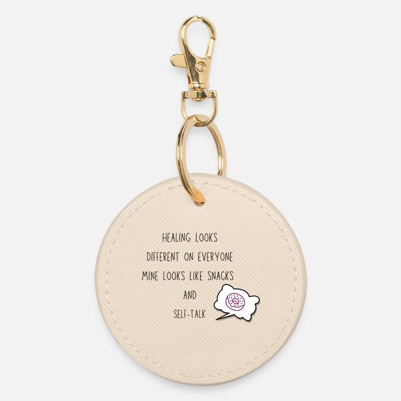 La guérison a l’air différente Collation et discours intérieur Citation - Porte-clés rond - huître