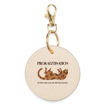 Prokatztination - die Kunst, nichts zu tun..... - Runder Schlüsselanhänger - Auster - Vorne