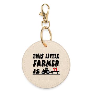 farmer - Round Keyring - oyster - Front