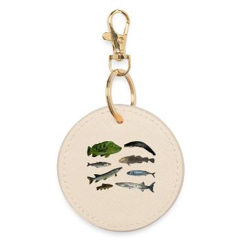 Poissons - Porte-clés rond - huître - Devant