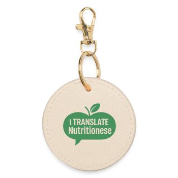 Diététicien(ne) Communication en nutrition - Porte-clés rond - huître - Devant