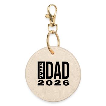 The Dad 26 Dad Baby Dad 2026 Father's Day Gift - Round Keyring - oyster - Front