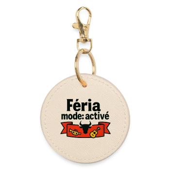 Féria mode : activé - Porte-clés rond - huître - Devant