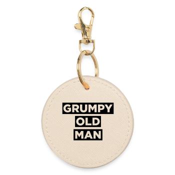 GRUMPY OLD MAN - Porte-clés rond - huître - Devant