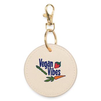 Trio végétarien Vegan Vibes - Porte-clés rond - huître - Devant