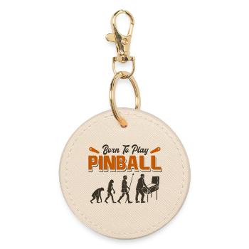 Evolution of Pinball - Funny Arcade Gamer Design - Runder Schlüsselanhänger - Auster - Vorne