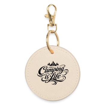 Dicton de la vie de camping - Porte-clés rond - huître - Devant