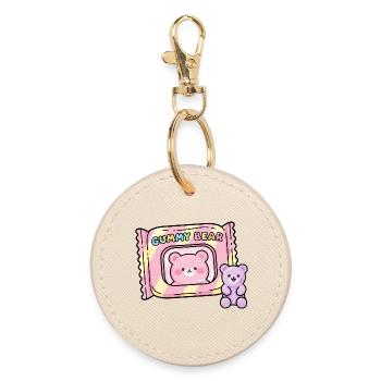 Illustration de la pop en bonbon bonbon Gummy Bear - Porte-clés rond - huître - Devant