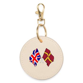 Northamptonshire crossed with Great Britain - Round Keyring - oyster - Front