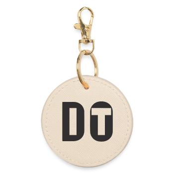 Do It Don't Quit Dark - Round Keyring - oyster - Front