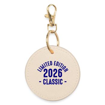 Limited 2026 Classic Typo - Round Keyring - oyster - Front