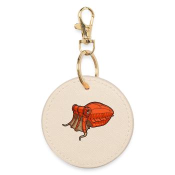 Margate orange squid mecanic  - Porte-clés rond - huître - Devant