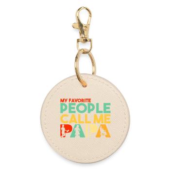 Mes personnes préférées m’appellent Papa Infirmière - Porte-clés rond - huître - Devant