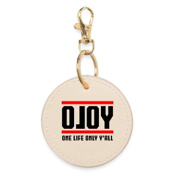 oloY - One Life Only Y'all - Runder Schlüsselanhänger - Auster - Vorne