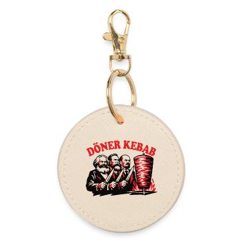 Döner Kebab - Marx, Engels, Lénine - Restauration rapide - Porte-clés rond - huître - Devant
