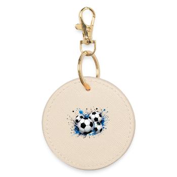 Football design for a major event - Round Keyring - oyster - Front
