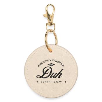 Vintage Born This Way – Absolument Beau | Round - Porte-clés rond - huître - Devant
