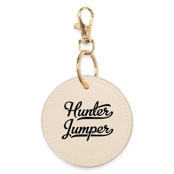 Hunter Jumper - Runder Schlüsselanhänger - Auster - Vorne
