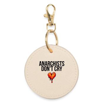 anarchists don't cry - Runder Schlüsselanhänger - Auster - Vorne