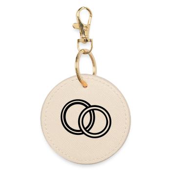 betrothal - Round Keyring - oyster - Front