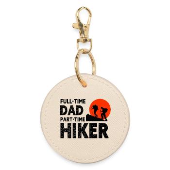 Full-Time Dad Part-Time Hiker – Dad Gift - Porte-clés rond - huître - Devant