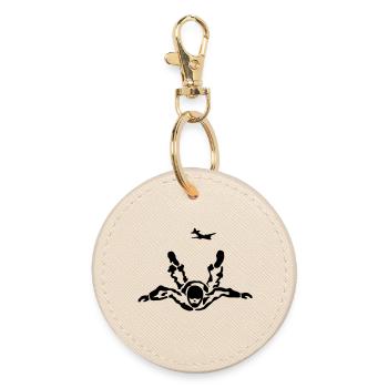 skydiver - Round Keyring - oyster - Front