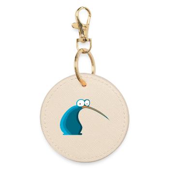 Oiseau Cartoon de Nouvelle-Zélande Kiwi - Porte-clés rond - huître - Devant