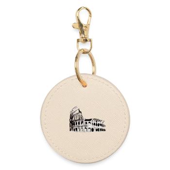 Colosseum Italian monument - Round Keyring - oyster - Front