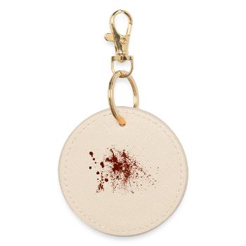 Blood - Round Keyring - oyster - Front